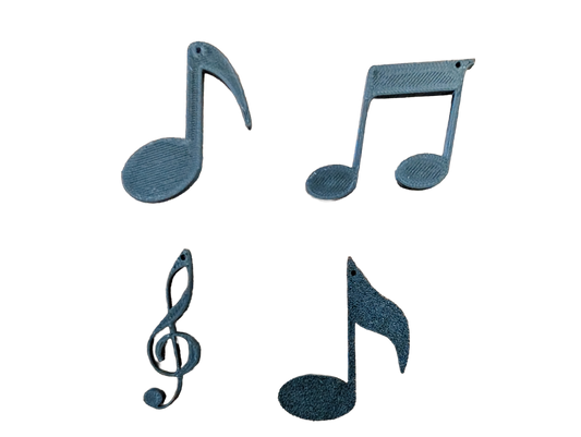 Music Note Keychain (4pc)